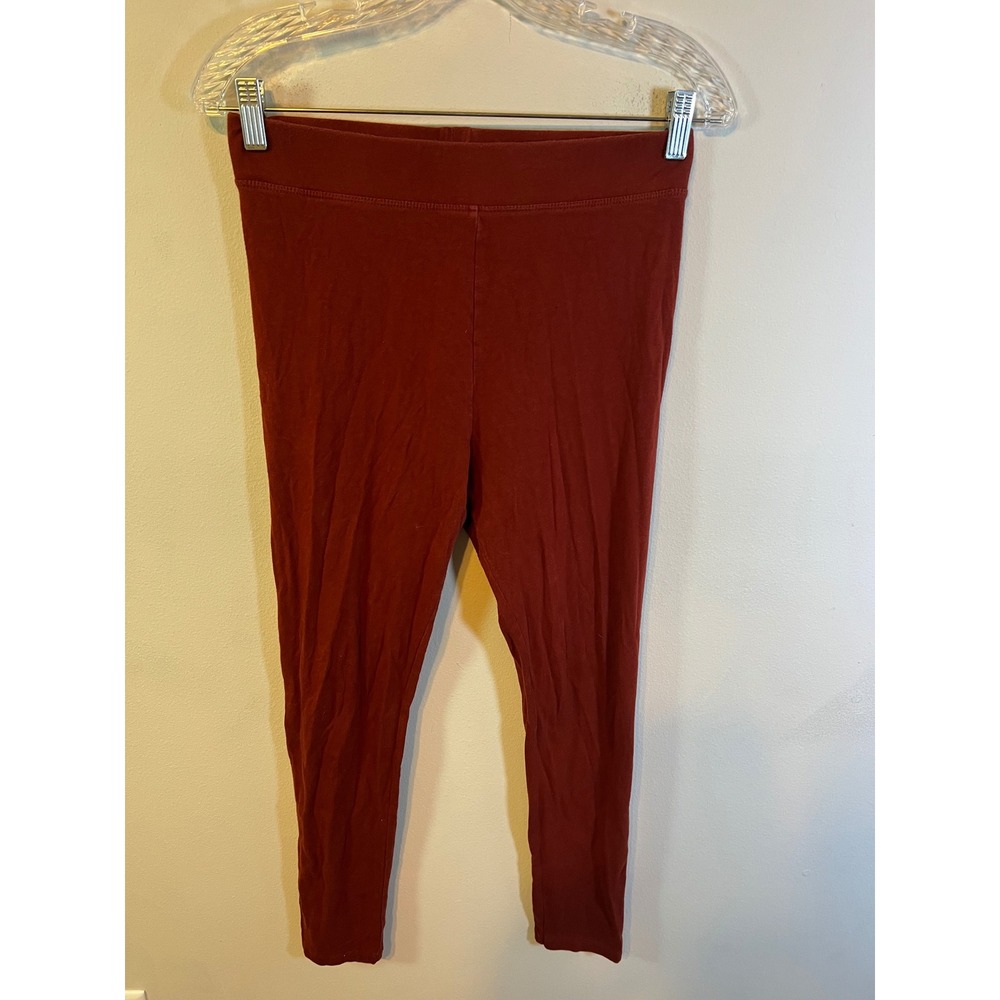 Forever 21 Womens Leggings High Waisted Dark Red Size L